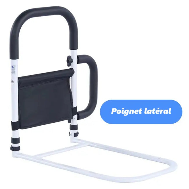barre de lit simple avec poignet latéral sur fond blanc
