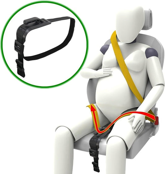 Ajusteur de Ceinture de Sécurité installer sur un mannequin crache test lui même installer sur un siège auto