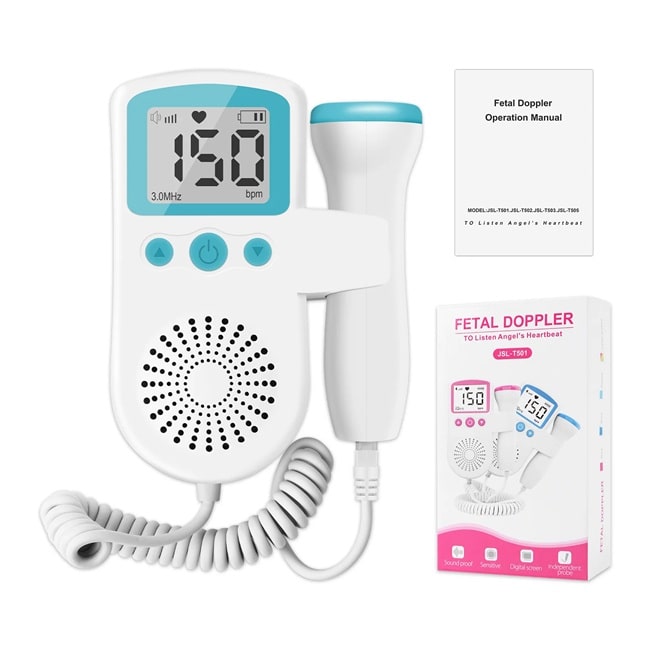 echo doppler vert sur fond blanc