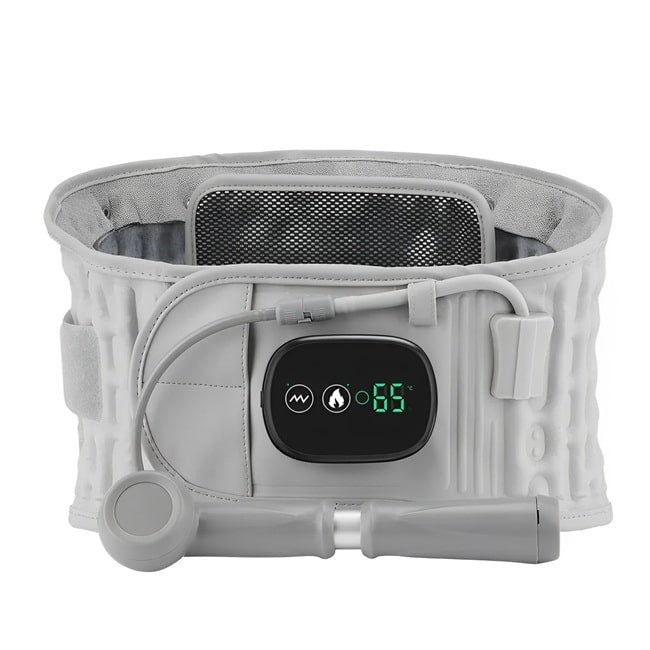 Ceinture lombaire RelaxTherm avec chaleur et vibration pour soulager les douleurs lombaires, soutien et détente musculaire, disponible sur Mr Bon Plan.