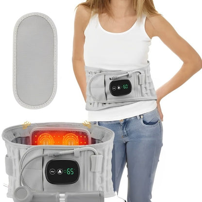 Ceinture lombaire RelaxTherm avec chaleur et vibration pour soulager les douleurs lombaires, soutien et détente musculaire, disponible sur Mr Bon Plan.