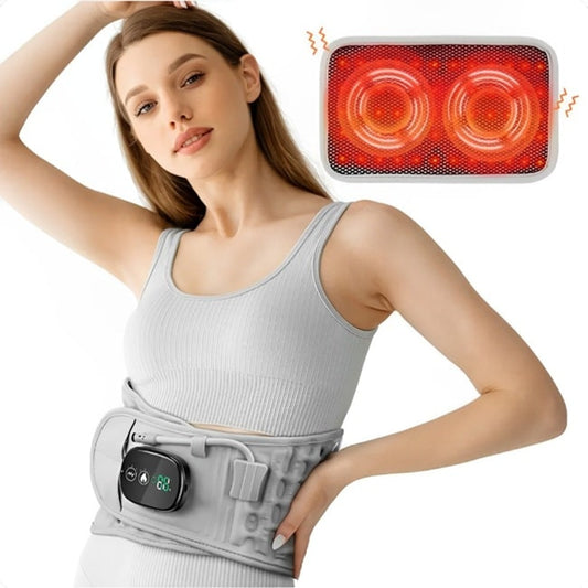 Ceinture lombaire RelaxTherm avec chaleur et vibration pour soulager les douleurs lombaires, soutien et détente musculaire, disponible sur Mr Bon Plan.