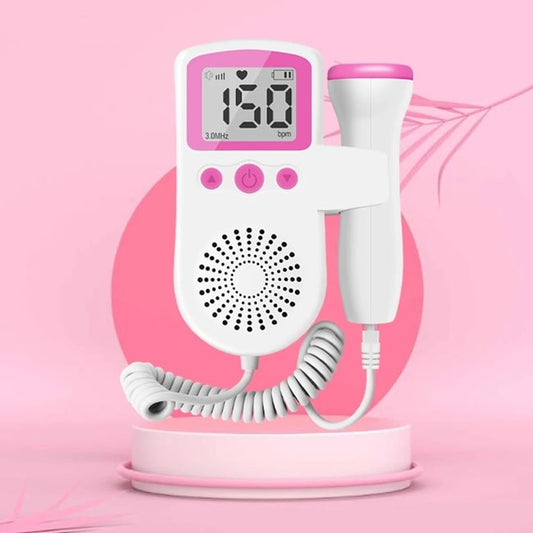 echo doppler rose sur un fond de couleur rose